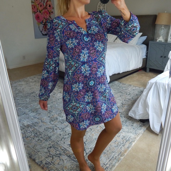 Pink Owl Long-Sleeve Dress - Picture 3 of 7